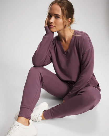 PURPLE FLINT Ultrasoft Fleece Joggers