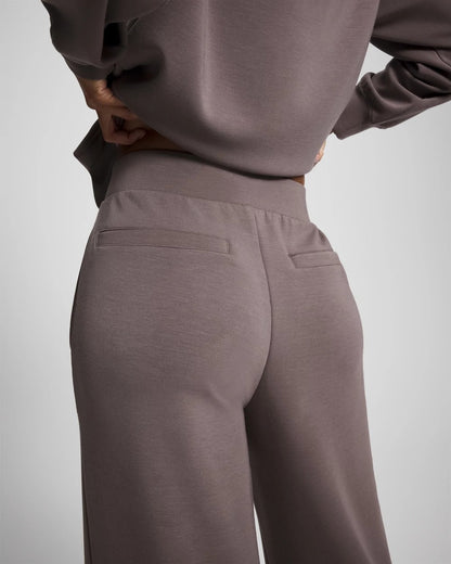 DARK TAUPE Modern Modal Straight Leg Pant