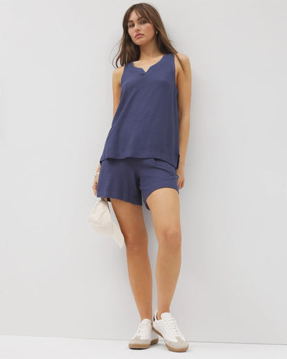 LUNAR TIDE Crinkle Knit 5 Inch Short