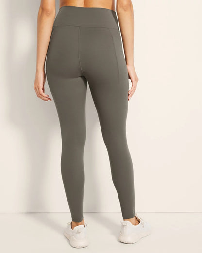 DARK GRAY OLIVE High-Waist Pocket Leggings