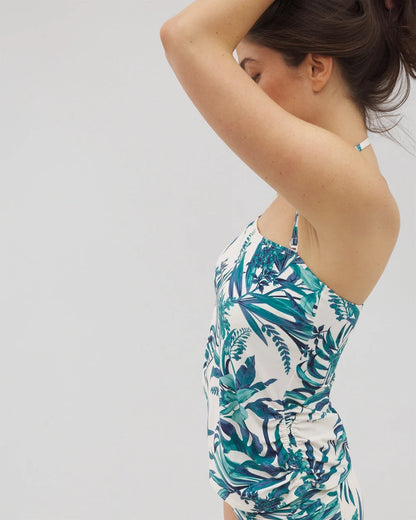 PALM PERFECT COCONUT Bandeau Tankini Top