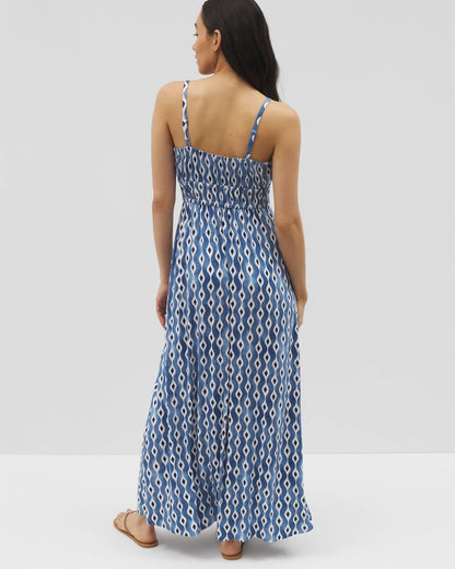 REVERIE GEO COCONUT Paradiso Maxi Bra Dress
