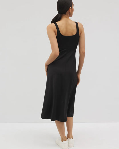 BLACK Lounge Square Neck Midi Dress