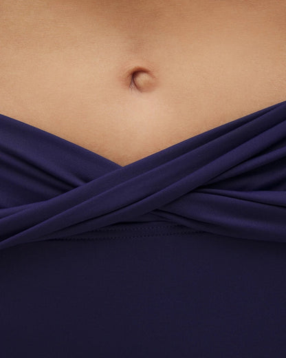 TRUE BLUE Twist-Front Bikini Bottoms