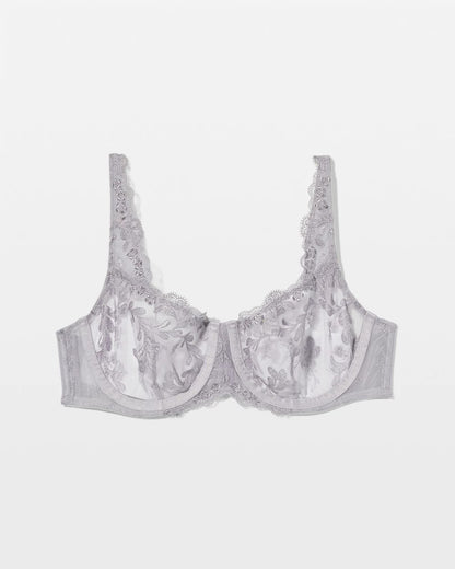MOONSTONE Sensuous Embroidery Balconette Bra