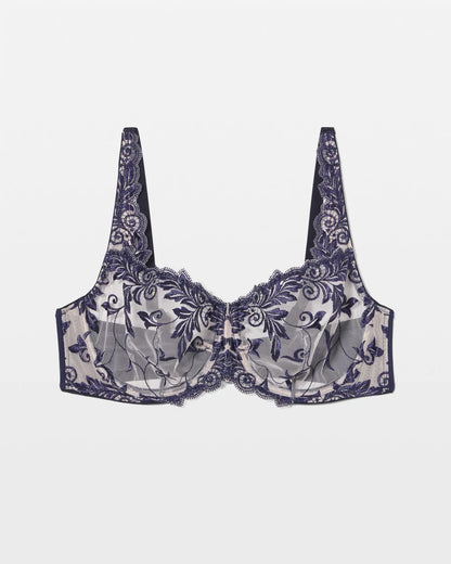 PALE SAND W NAVY Unlined Bra