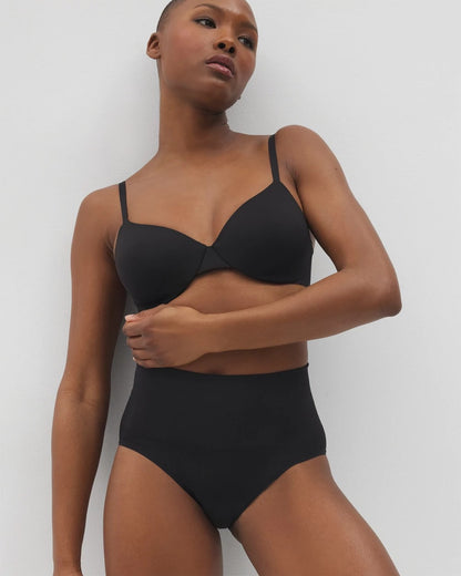 BLACK Mid-Level Shaping Seamless Brief
