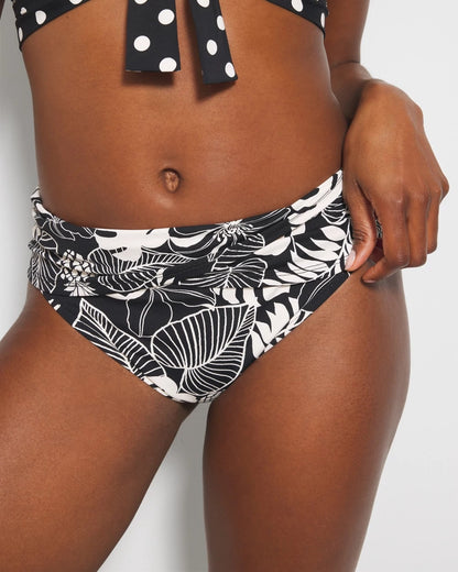 BLACK Double Trouble Sarong Hipster Bottom