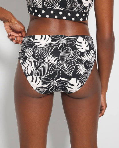 BLACK Double Trouble Sarong Hipster Bottom