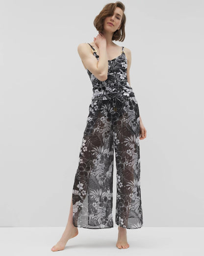 BLACK Double Duty Side Slit Pant
