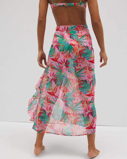 MULTI Everything Under the Sun Ruffle Pareo