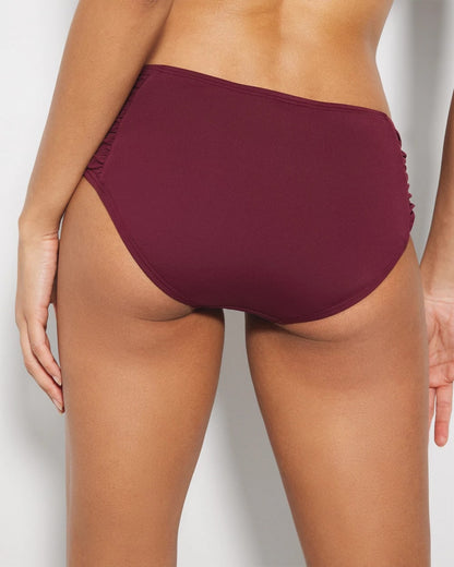 VELVET PLUM Ruched Bikini Bottoms