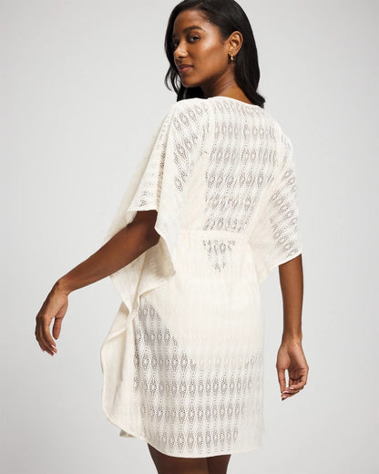 COCONUT WATER Sunkissed Crochet Chiffon Caftan