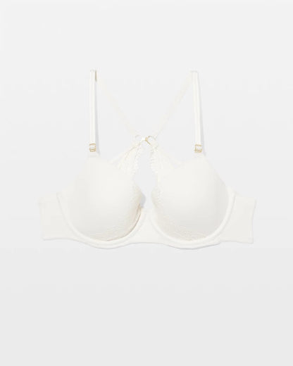 IVORY Perfect Coverage Convertible Bra with Lace back