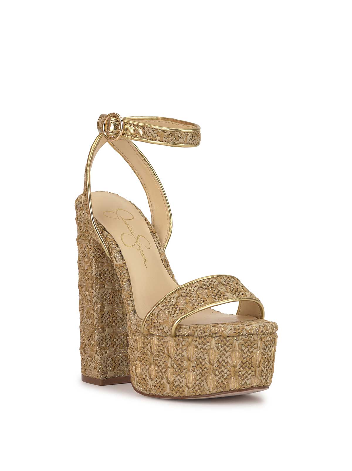Axtyn Platform in Natural Raffia - Jessica Simpson Onsale