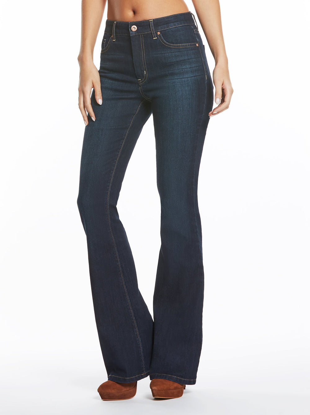 Adored High Rise Flare in Flawless - Jessica Simpson Sale