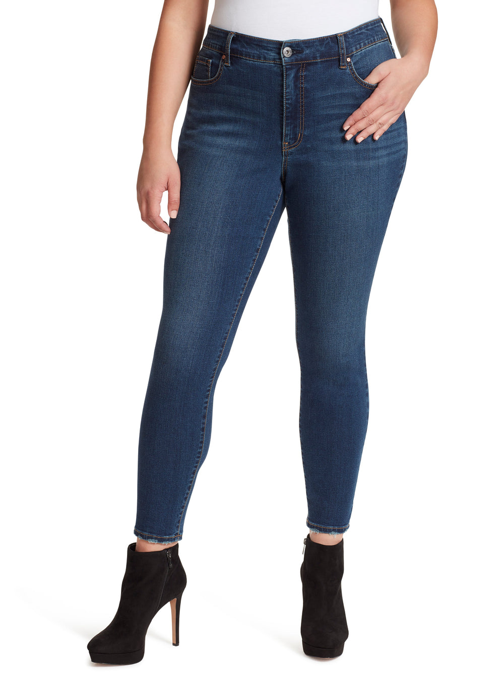 Adored High Rise Ankle Skinny Jeans in Mia - Jessica Simpson