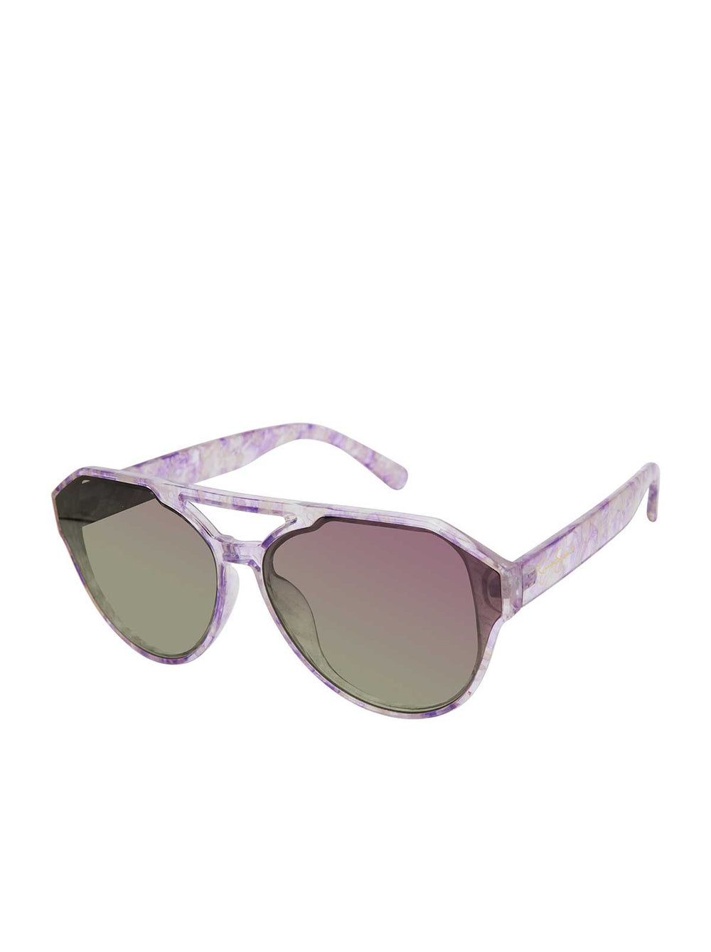 Aviator Sunglasses in Lilac Marble - Jessica Simpson Sale