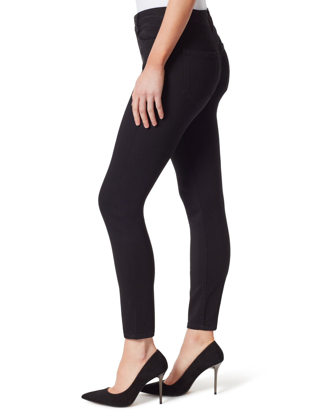 Adored High Rise Ankle Skinny Jeans in Black - Jessica Simpson Sale