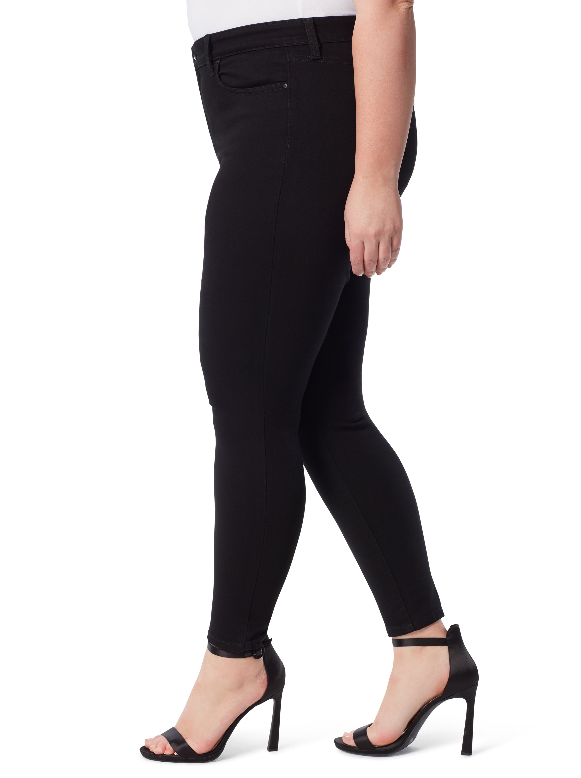 Adored High Rise Ankle Skinny Jeans in Black - Jessica Simpson Sale