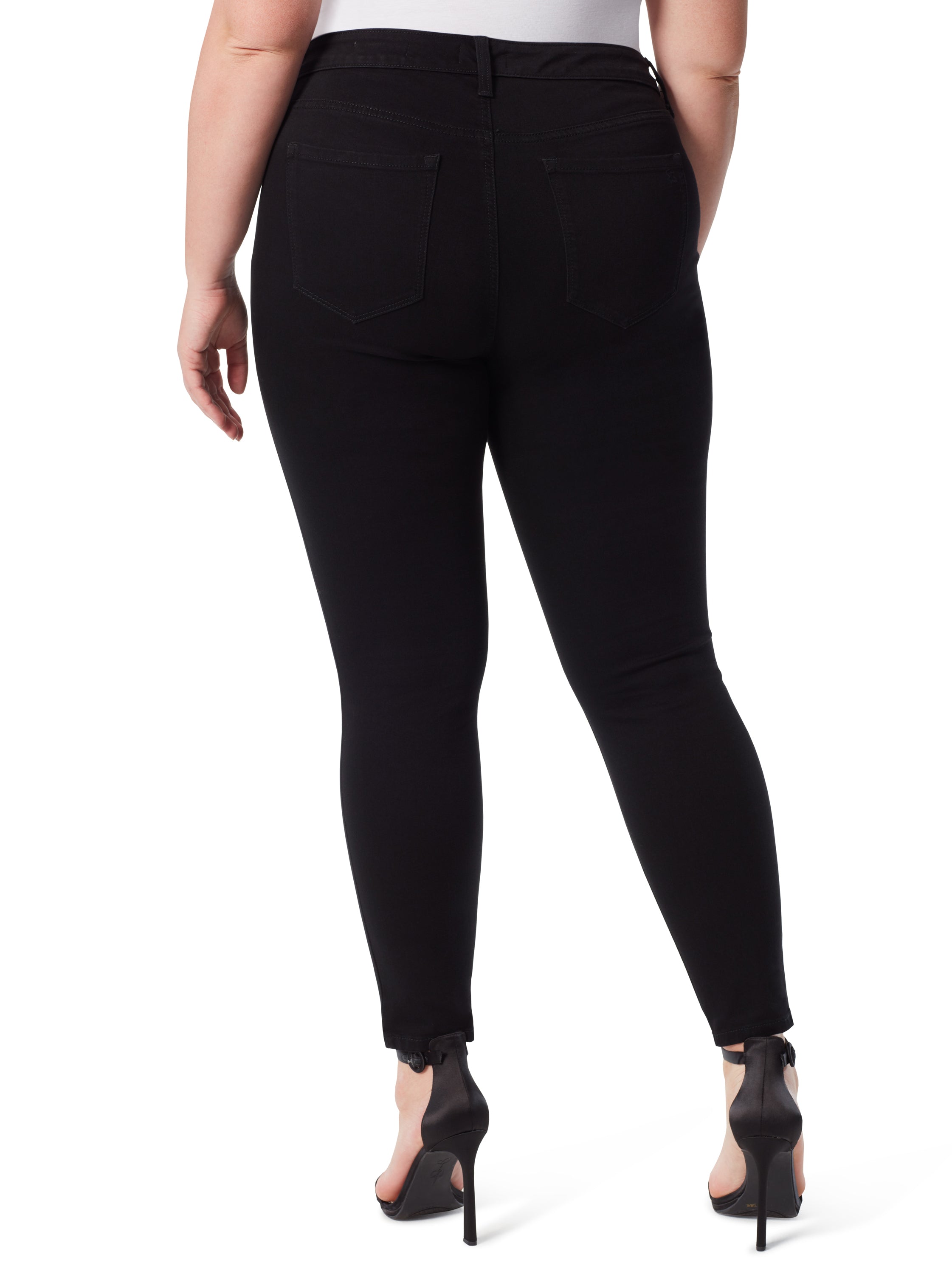 Adored High Rise Ankle Skinny Jeans in Black - Jessica Simpson Sale