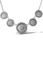 Antique Casting Flowers Pendant Necklace - Jessica Simpson For sale
