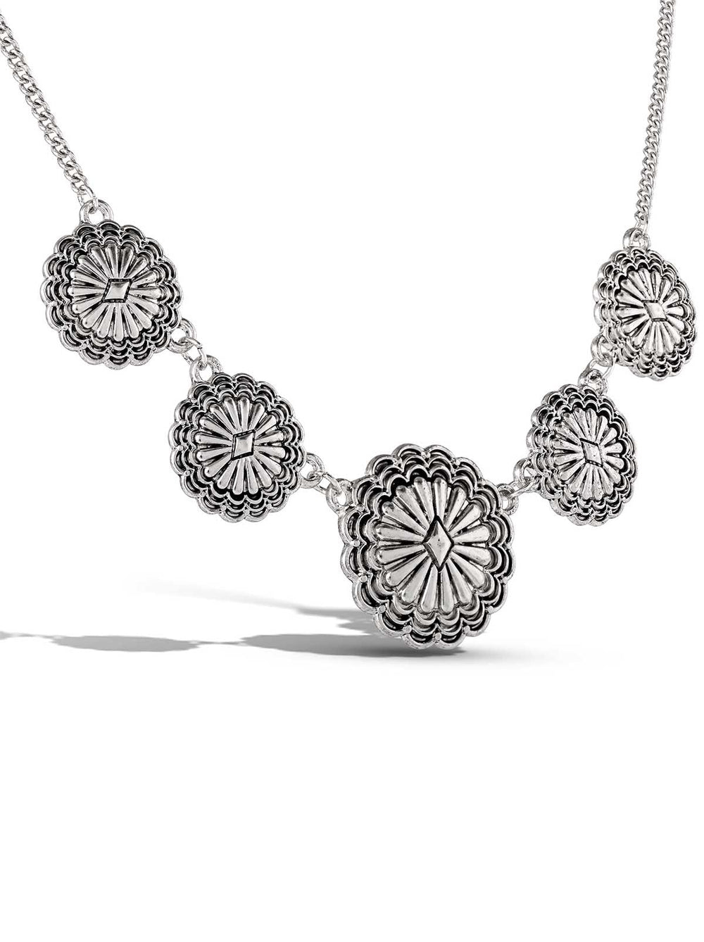 Antique Casting Flowers Pendant Necklace - Jessica Simpson For sale