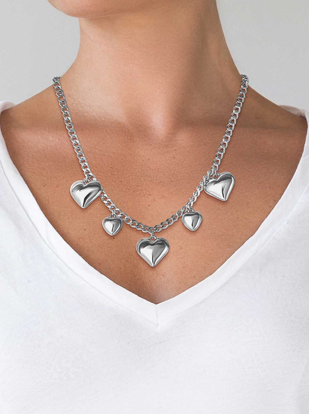 5 Heart Necklace - Jessica Simpson Sale